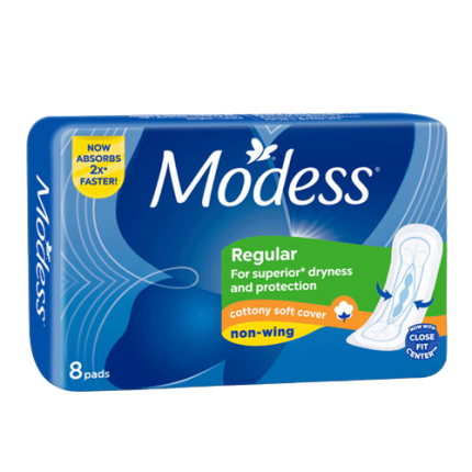 MODESS Regular Cottony Soft Cover Non-Wings 8's price in the ...